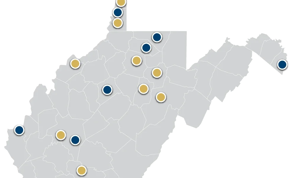 Map of WV