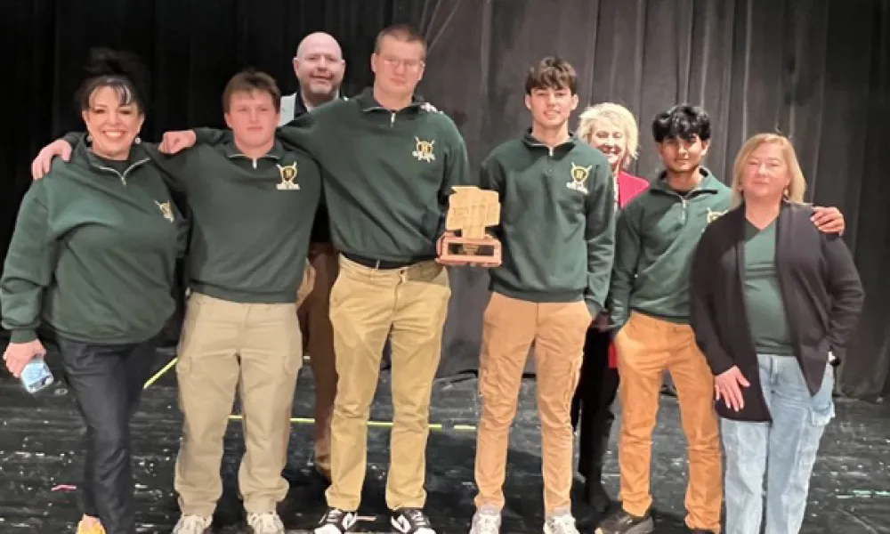 Members of Huntington High School's Academic Showdown Team 1.