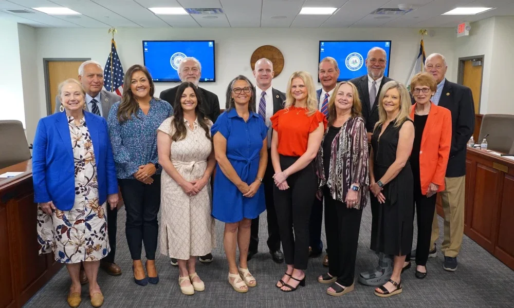 A group of people posing for a photo.