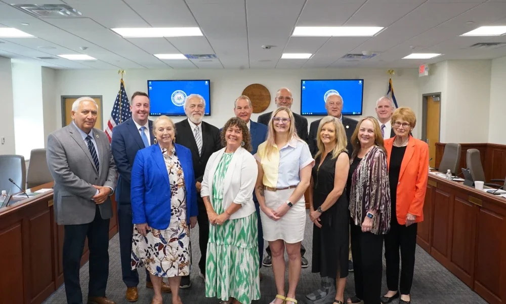 A group of people posing for a photo.