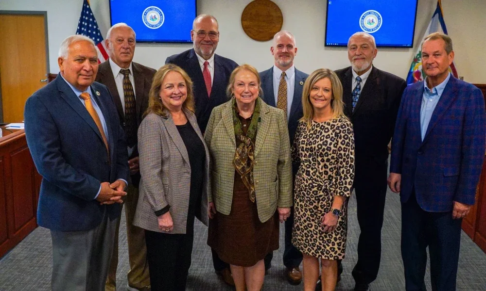 West Virginia Board of Education members smiling.