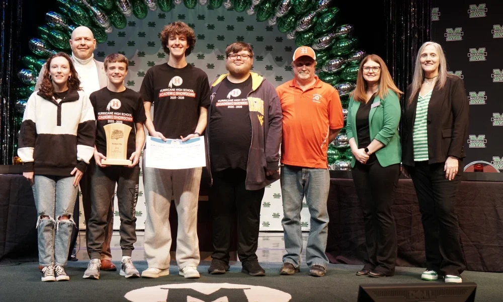 Members of Hurricane High School's Academic Showdown team.