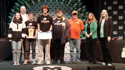 Members of Hurricane High School's Academic Showdown team.