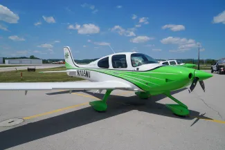A Marshall University plane. 