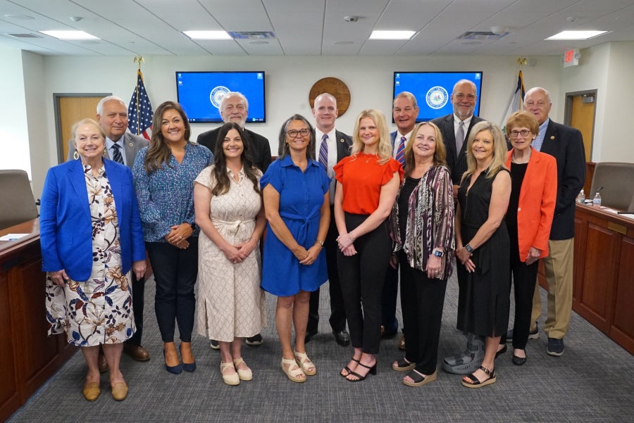 A group of people posing for a photo.