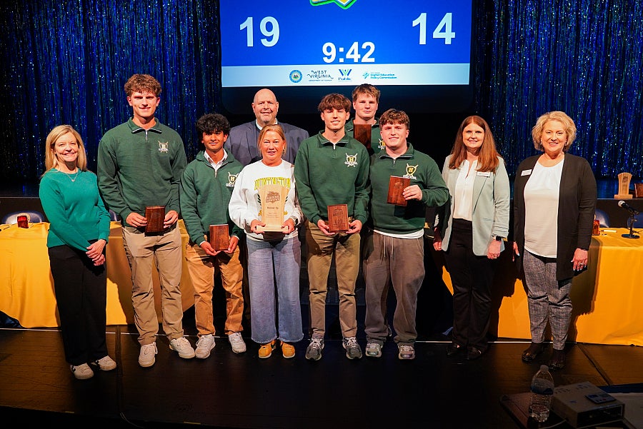 Members of Huntington High School's Academic Showdown team.