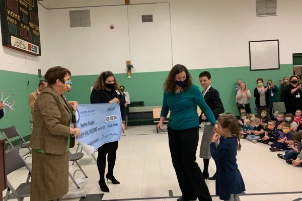 Heather Haught Milken Award ceremony 