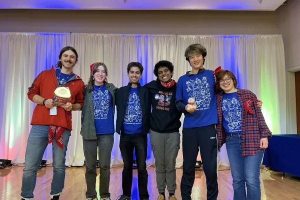 Pictured is Morgantown High School Team 2 posing for a photo at the 2024 Academic Showdown West Virginia University regional competition