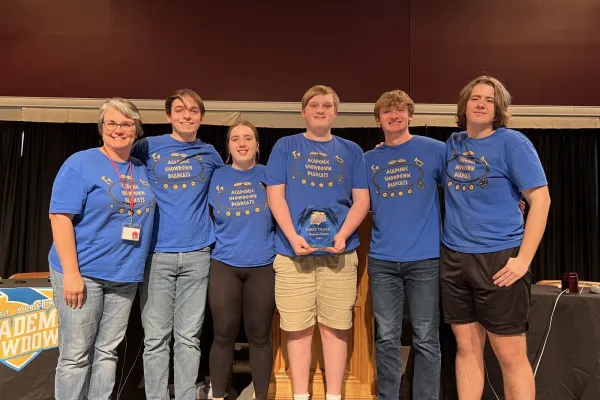 students posing for a photo