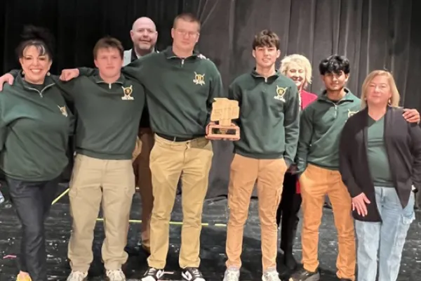 Members of Huntington High School's Academic Showdown Team 1.