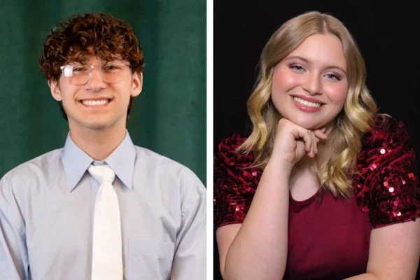 Joseph "Joey Van Meter and Juliann Harlan smiling.