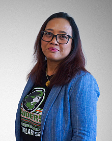 Angguna Rowe smiling. 