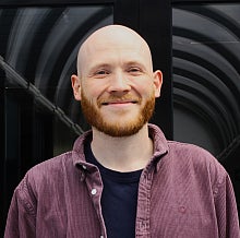 Andrew Smyth smiling. 