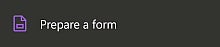 Screenshot: Adobe Prepare a Form button