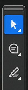 Screenshot: Adobe Toolbar with Select Text selected