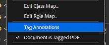 Screenshot: Adobe Enable Tagging option selected