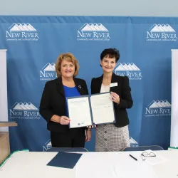 New River agreement signing
