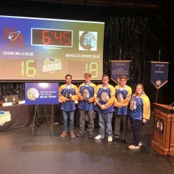 Berkeley Springs Team with an Award.