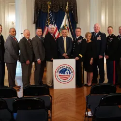 Group shot of all of the individuals participating in the 2018 Common Ground Partnership compact signing