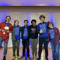 Pictured is Morgantown High School Team 2 posing for a photo at the 2024 Academic Showdown West Virginia University regional competition