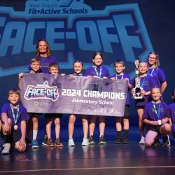 Photo of the Frametown Elementary School team from the 2024 Fit & Active Challenge