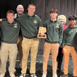 Members of Huntington High School's Academic Showdown Team 1.