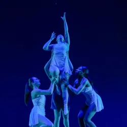 Students dancing