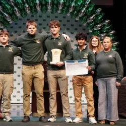Members of Huntington High School's Academic Showdown team.