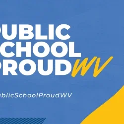 Public School Proud WV graphic.