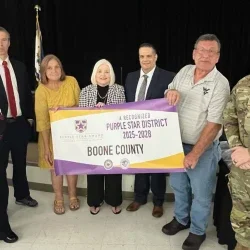 Boone County Schools Receives a Purple Star Award