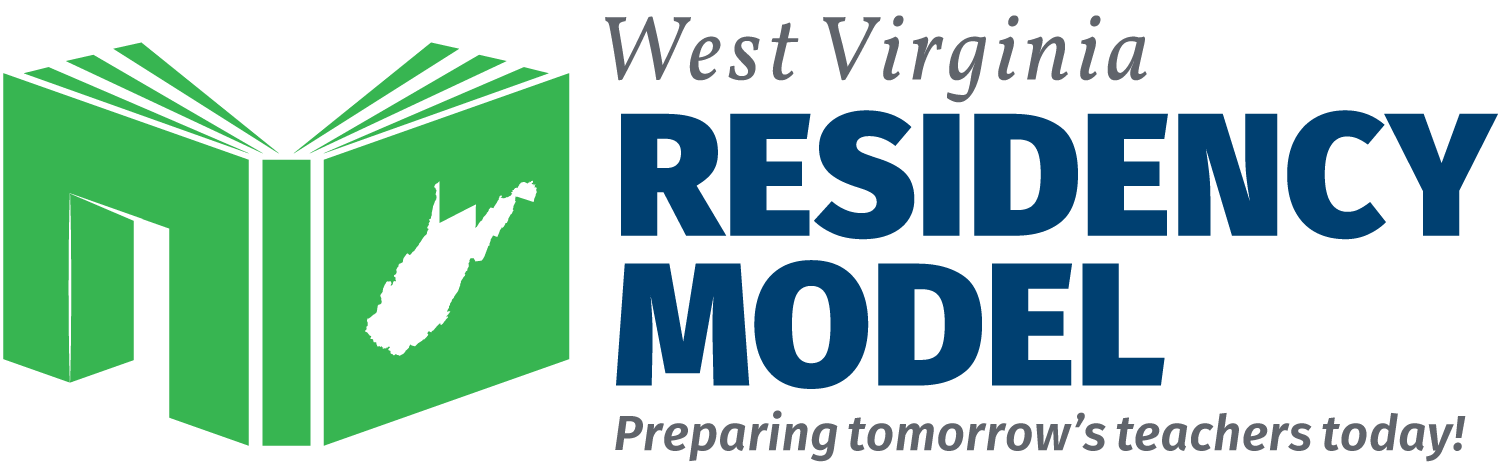 Text: West Virginia Residency Model - Preparing tomorrow's teachers today