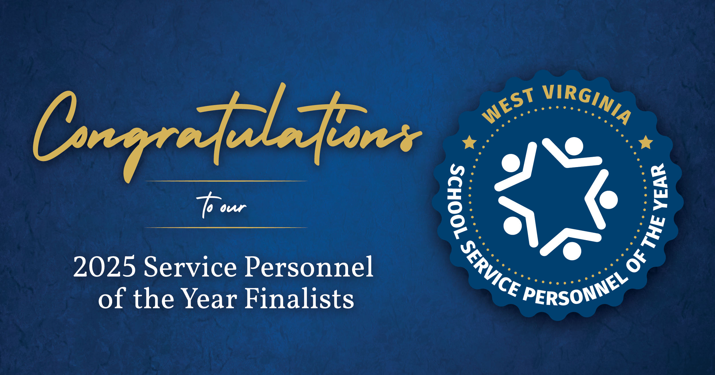 Graphic with the words "Congratulations to our Service Personnel of the Year Finalists" on it